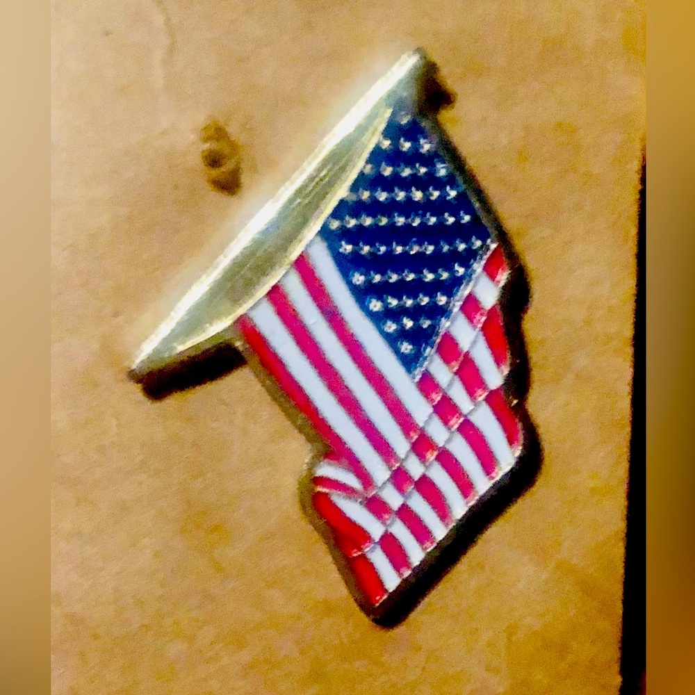 ♨️FREE ♨️ with purchase- Patriotic Flag Enamel Pin
